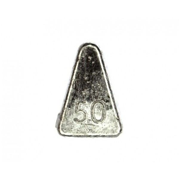 Грузило для риболовлі, Трикутник, ковзне, 50г